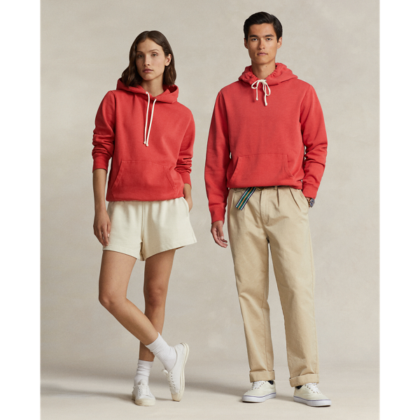 Ralph Lauren Fleece Hoodie In Post Red