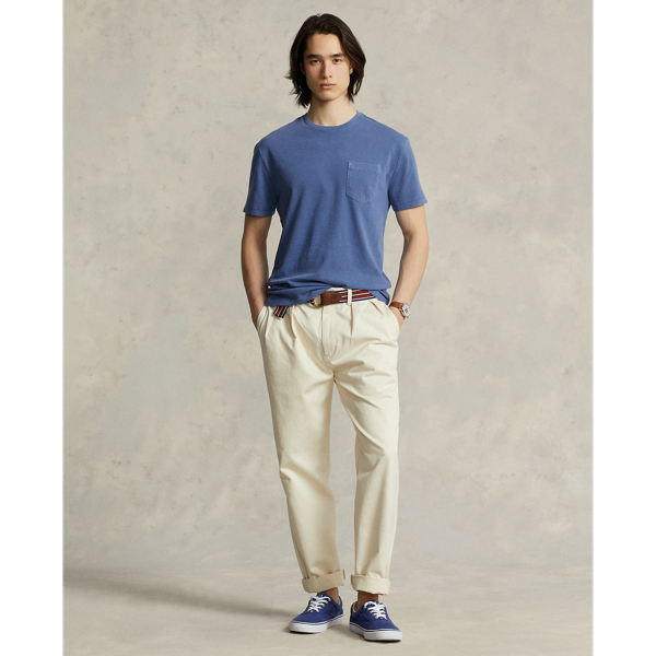 Ralph Lauren Classic Fit Jersey Pocket T-shirt In Blue Heaven