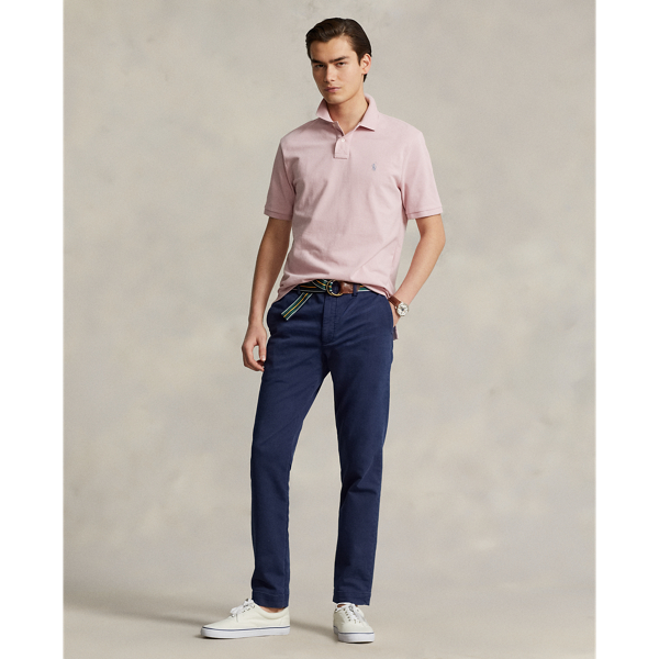 Ralph Lauren Stretch Slim Fit Knitlike Chino Pant In Newport Navy