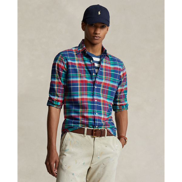 Polo ralph lauren classic store fit plaid oxford shirt