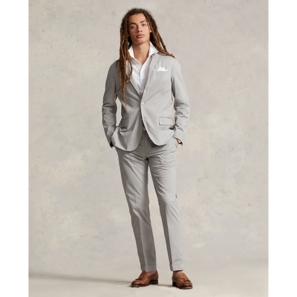 Ralph Lauren Stretch Chino Suit Trouser In Grey Fog