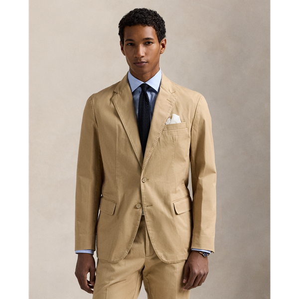 Ralph Lauren Polo Stretch Chino Suit Jacket In Monument Tan