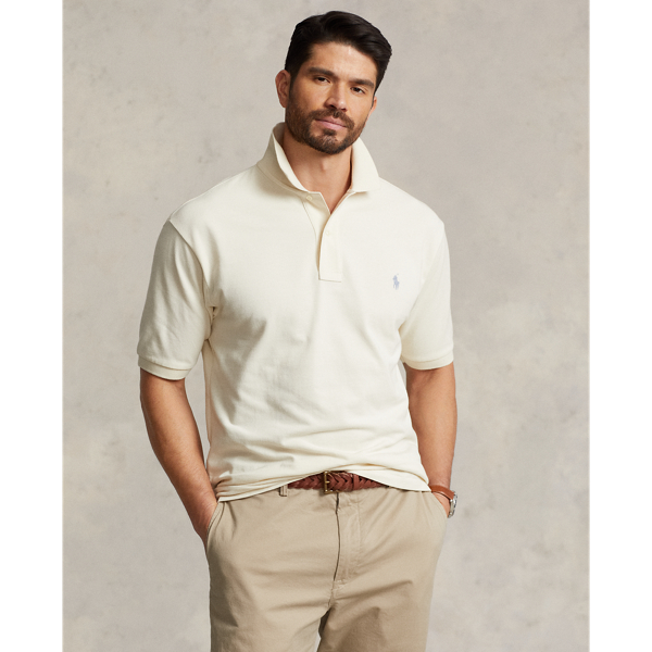 Polo Ralph Lauren The Iconic Mesh Polo Shirt In Guide Cream