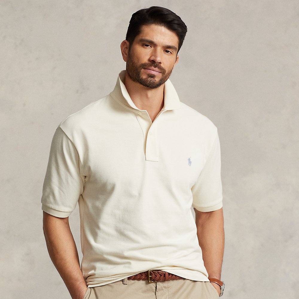 Polo Ralph Lauren The Iconic Mesh Polo Shirt In Guide Cream