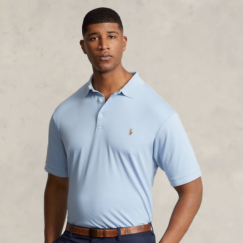 Polo Ralph Lauren Soft Cotton Polo Shirt In Estate Blue