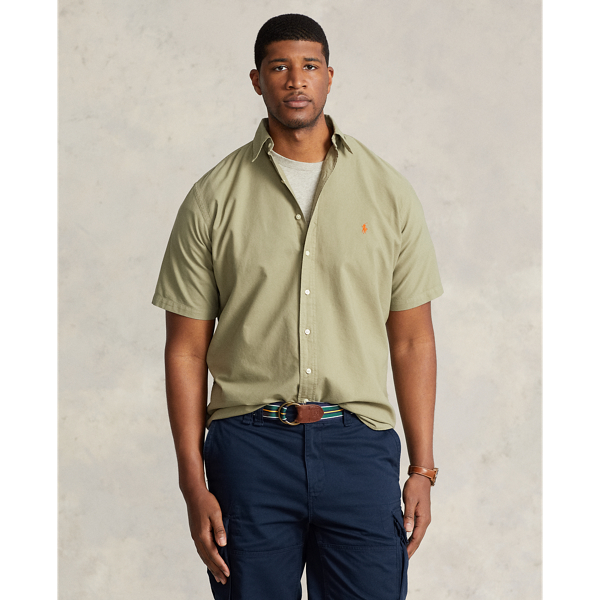 Polo Ralph Lauren Garment-dyed Oxford Shirt In Sage Green