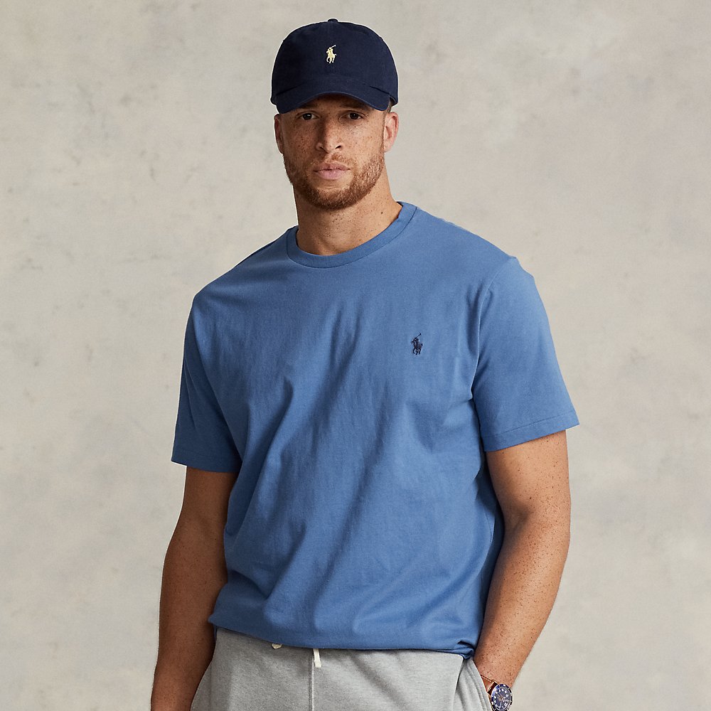 Polo Ralph Lauren Jersey Crewneck T-shirt In Nimes Blue