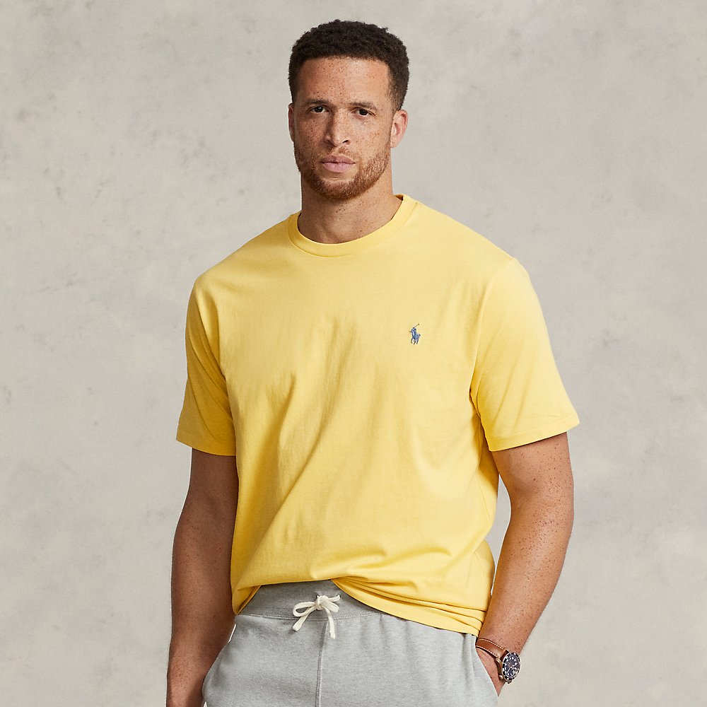 Polo Ralph Lauren Jersey Crewneck T-shirt In Fall Yellow