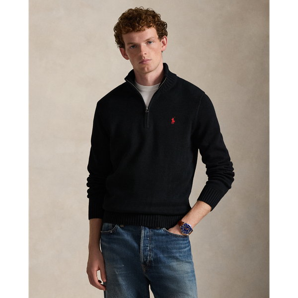 Maglia in Cotone Ralph Lauren con Cerniera - Stile Unico
