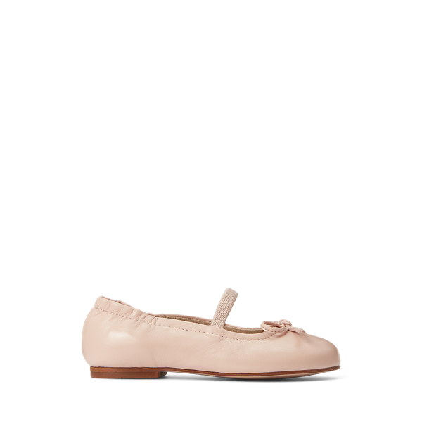 Polo Ralph Lauren The Pony Ballet Flat In Pink Leather
