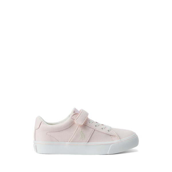 Polo Ralph Lauren Sayer Canvas Ps Sneaker In Pale Pink