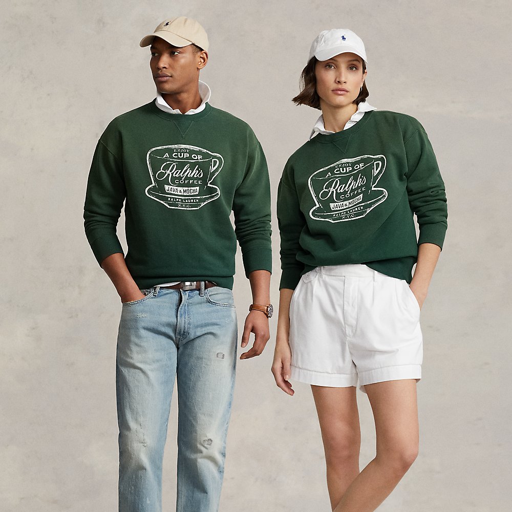 Ralph Lauren Ralph's Coffee Crewneck Sweatshirt In Green