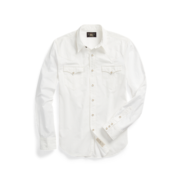 Chemise western Slim Fit en popeline - RRL - Modalova