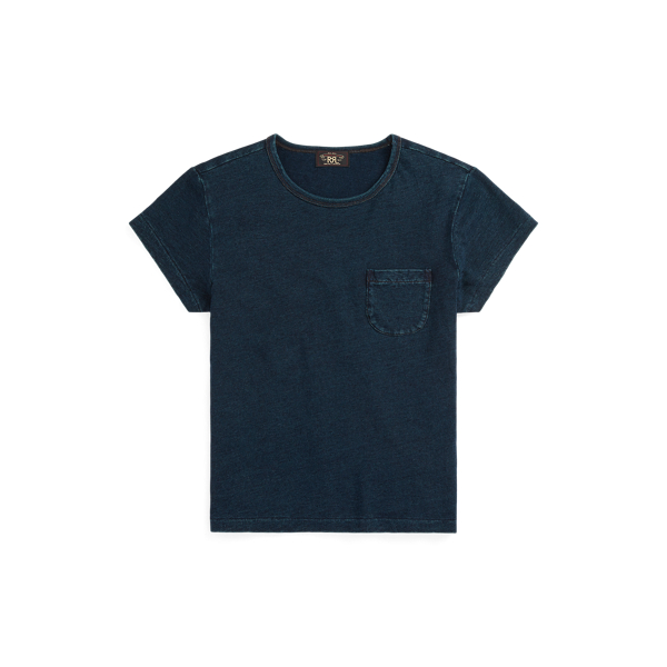 T-shirt à poche en coton et lin - RRL - Modalova