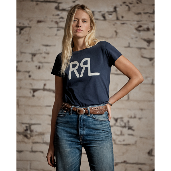 Our iconic branded T-shirt made with cotton jersey. "RRL" printed on the front.