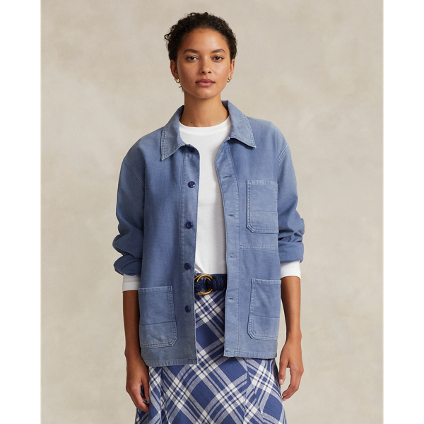 Ralph Lauren Cotton Chore Jacket In French Workwear Blue