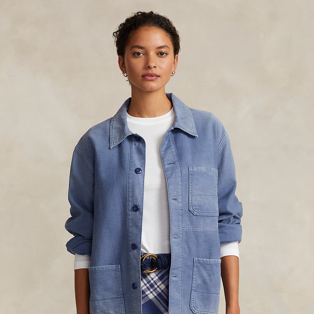 Ralph Lauren Cotton Chore Jacket In French Workwear Blue