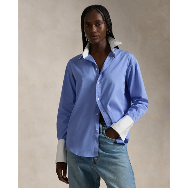 Ralph Lauren Relaxed-fit Cotton Shirt In Chopin Blue