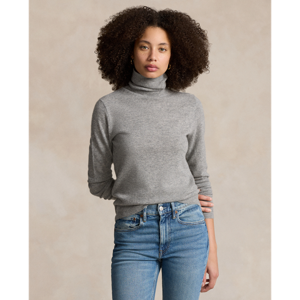 RALPH LAUREN SLIM FIT CASHMERE TURTLENECK