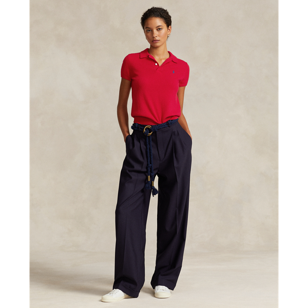 Rendered with luxurious, season-spanning cashmere, this slim-fitting Polo shirt is finished with our signature embroidered Pony on the chest.