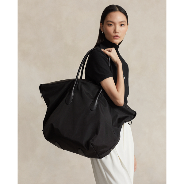 Ralph Lauren Nylon Extra-large Bellport Tote In Black