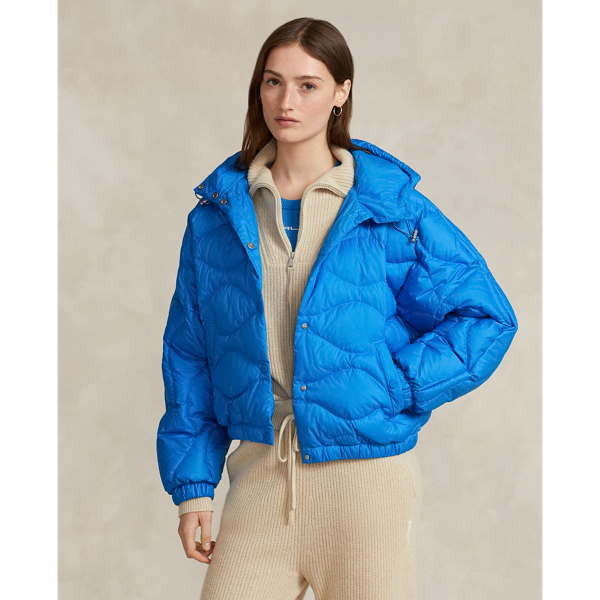 Ralph Lauren Onionquilted Hooded Down Jacket In Tropic Royal ModeSens