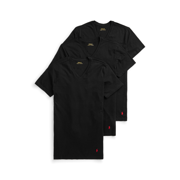 Polo Ralph Lauren Men's 3-pack 4d Flex Cooling Crewneck Undershirts In Black