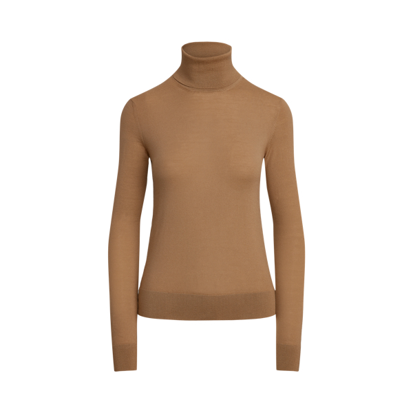 Polo Ralph Lauren Roll-neck Knit Jumper In Lux Camel