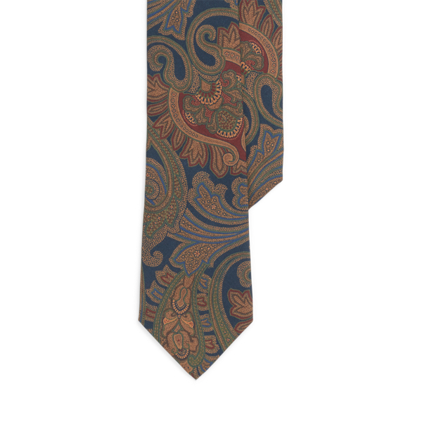 Ralph Lauren Paisley Silk Twill Tie In Multi