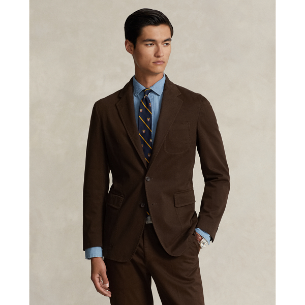 Polo Ralph Lauren Polo Unconstructed Chino Suit Jacket In Dark Beech
