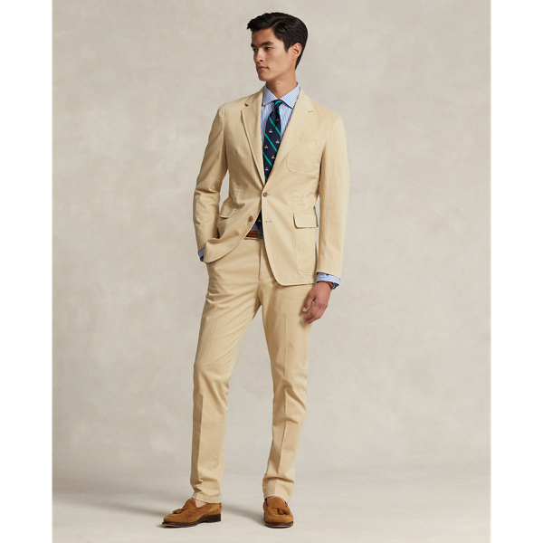 POLO RALPH LAUREN GARMENT-DYED STRETCH CHINO SUIT TROUSER