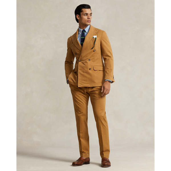 Ralph Lauren Stretch Chino Suit Trouser In Rustic Tan