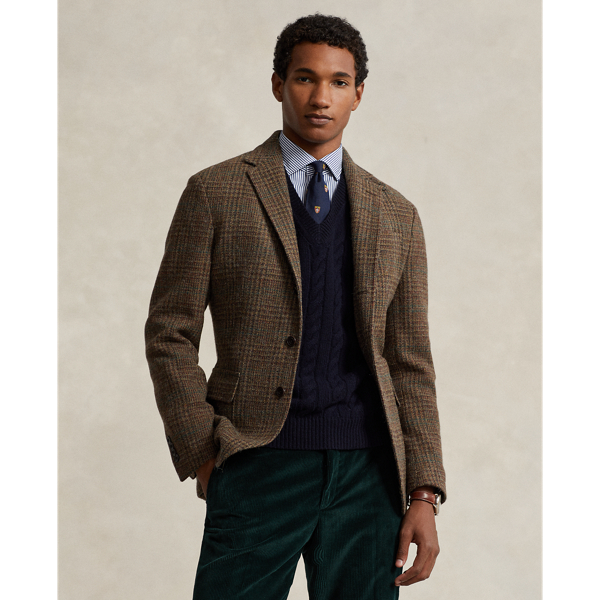 Ralph Lauren Polo Soft Plaid Wool Tweed Sport Coat In Brown Loden Multi ...