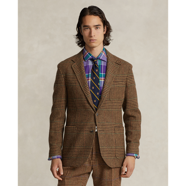 Ralph lauren plaid wool 2024 coat