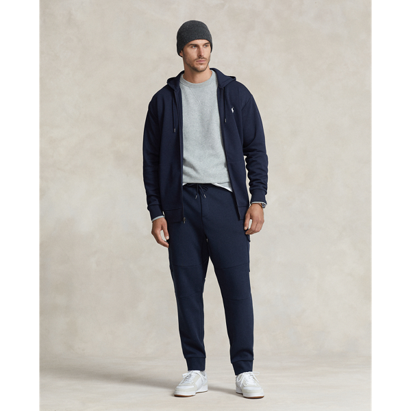 Polo Ralph Lauren Double-knit Cargo Jogger Pant In Aviator Navy