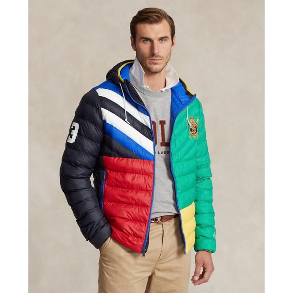 Polo Ralph Lauren Packable Water-repellent Hooded Jacket In Rl2000 Red Multi
