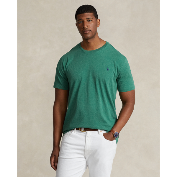 Polo Ralph Lauren Jersey Crewneck T-shirt In Green Heather