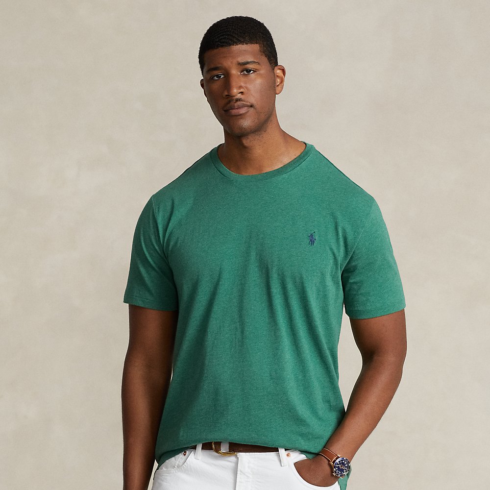 Polo Ralph Lauren Jersey Crewneck T-shirt In Green Heather