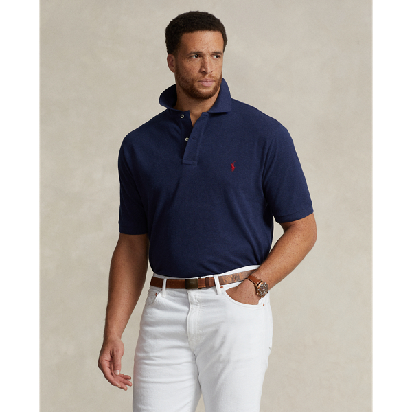 Polo Ralph Lauren The Iconic Mesh Polo Shirt In Spring Navy Heather