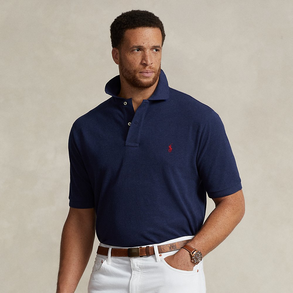 Polo Ralph Lauren The Iconic Mesh Polo Shirt In Spring Navy Heather