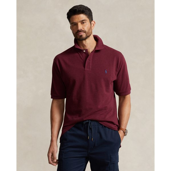 Polo Ralph Lauren The Iconic Mesh Polo Shirt In Spring Wine Heather