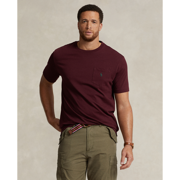 Polo Ralph Lauren Jersey Pocket T-shirt In Harvard Wine