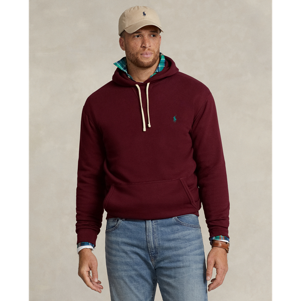 Polo Ralph Lauren Embroidered-logo Pullover Hoodie In Harvard Wine
