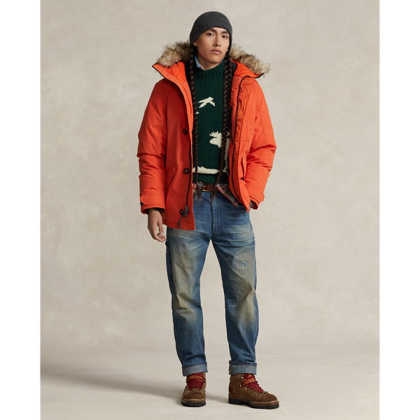 Ralph Lauren Relaxed Fit Distressed Carpenter Jean In Saddlebunch