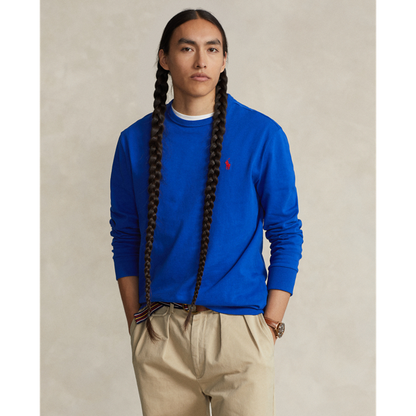 Polo Ralph Lauren Classic Fit Heavyweight Jersey T-shirt In Sapphire Star