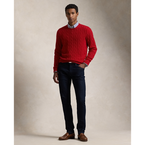 Ralph Lauren The Iconic Cable-knit Cashmere Sweater In Park Ave Red