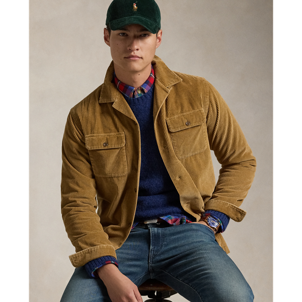 POLO RALPH LAUREN CLASSIC FIT CORDUROY CAMP SHIRT 