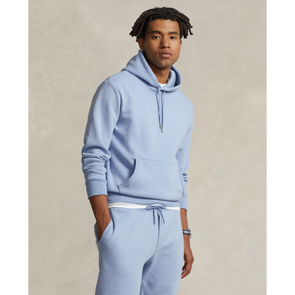 Ralph Lauren Double-knit Hoodie In Isle Heather