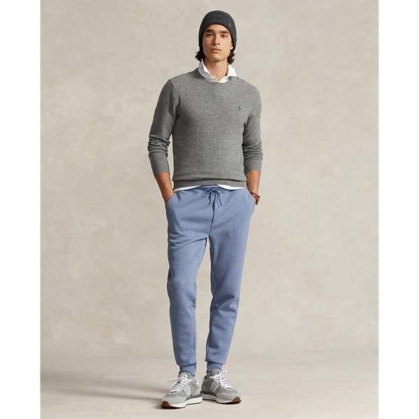 Polo Ralph Lauren Double-knit Jogger Pant In Lattice Blue Heather