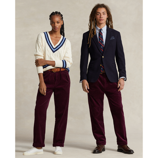 Polo Ralph Lauren Whitman Relaxed Fit Corduroy Pant In Ruby